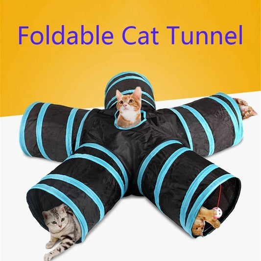 Foldable pet tunnel