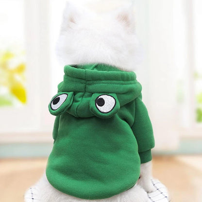 Niedliche Hundekleidung mit Früchten für kleine Hunde, Hoodies, warme Fleece-Haustierkleidung, Welpen-/Katzenkostüm, Mantel für französisches Chihuahua-Outfit