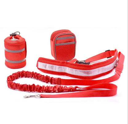 Adjustable hands free dog leash