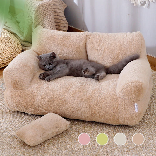 Premium Plush Pet Bed for Cats & Small Dogs